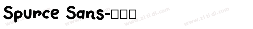 Spurce Sans字体转换